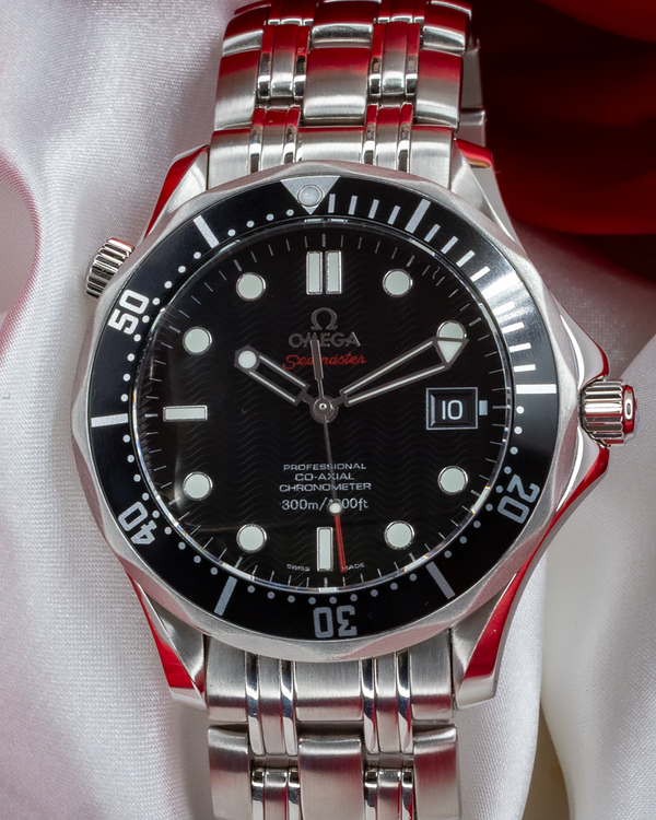 No Reserve - 2026 Omega Seamaster Diver 300M 41MM Black "Wave" Dial Steel Bracelet (212.30.41.20.01.002)