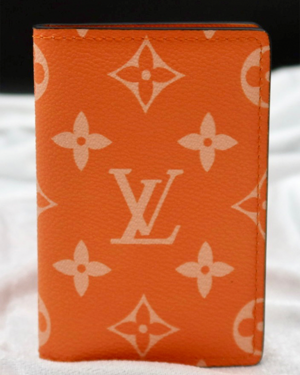 No Reserve - Louis Vuitton Accessories Taigarama Pocket Organizer Small Orange Canvas (Taigarama)