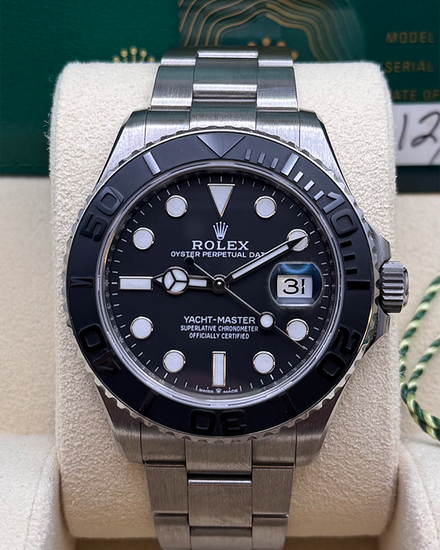 No Reserve - 2024 Rolex Yacht-Master 42MM Black Dial Titanium Oyster Bracelet (226627)