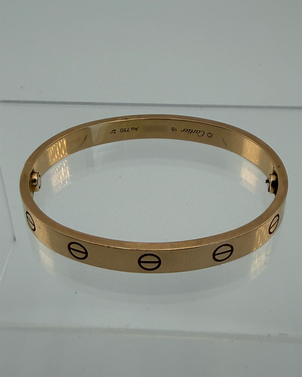Cartier Love Bracelet Size 16 Yellow Gold (Love)