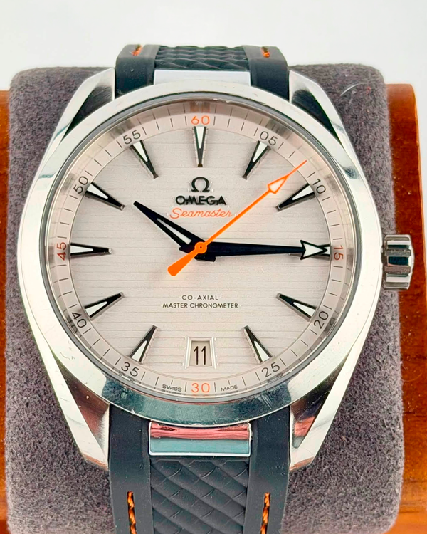 2020 Omega Seamaster Aqua Terra 41MM Silver Dial Rubber Strap (220.12.41.21.02.001)