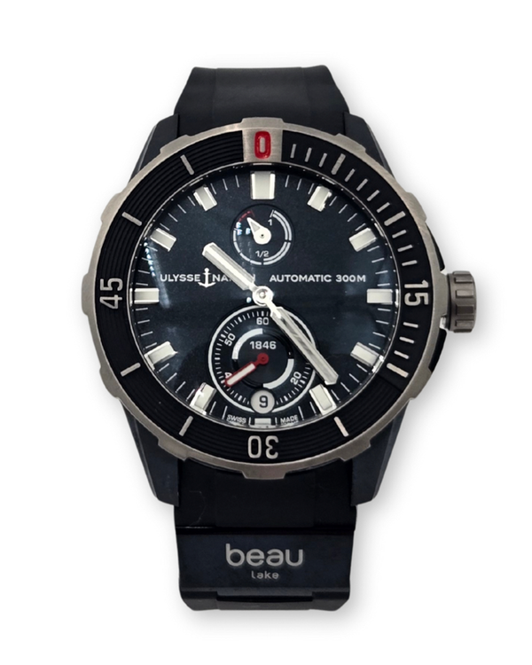 Ulysse Nardin Marine "Beau Lake" L.E. 44MM Blue Dial Rubber Strap (1183-170LE 3A BEAU/3A)