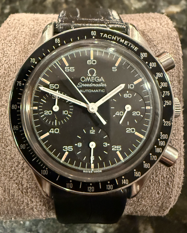 2000 Omega Speedmaster Reduced 39MM Black Dial Steel Bracelet (3510.50.00)