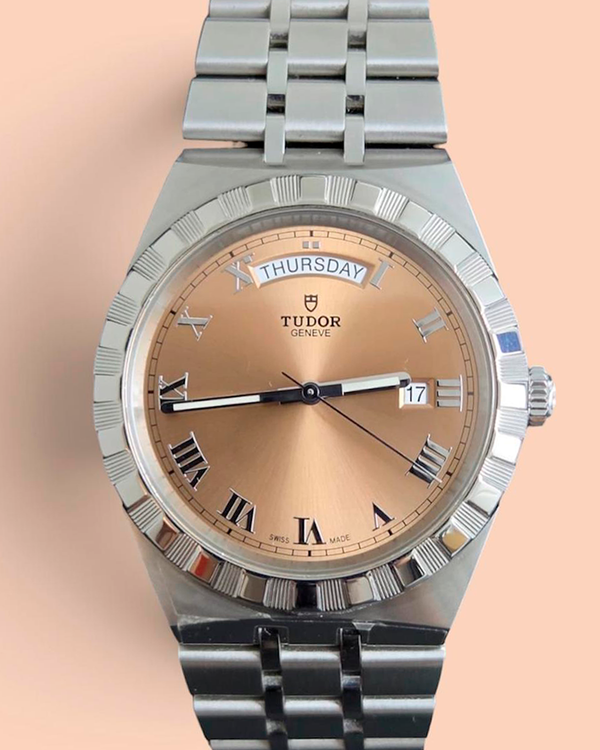 No Reserve - 2025 Tudor Royal 41MM Salmon Dial Steel Bracelet (28600)