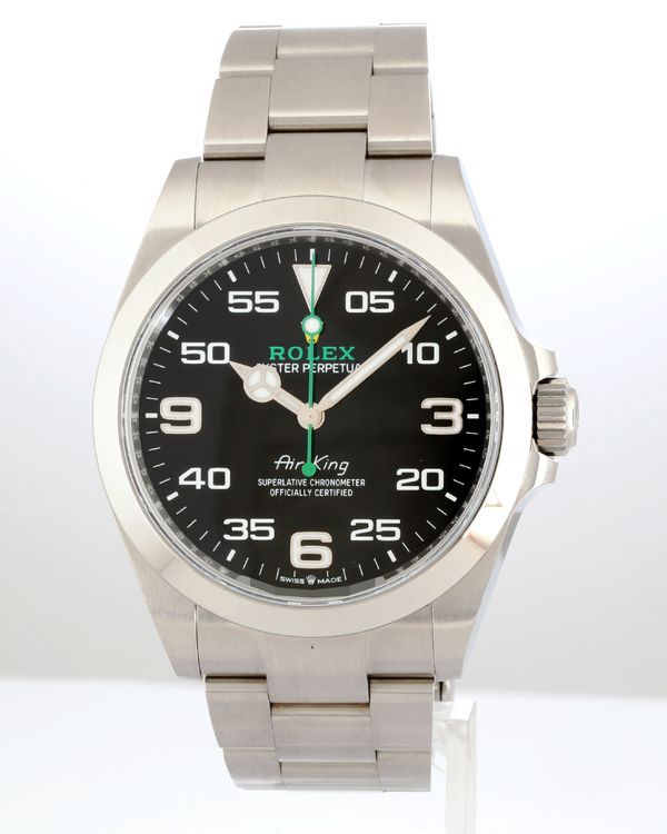 No Reserve - 2026 Rolex Air-King 40MM Black Dial Oyster Bracelet (126900)