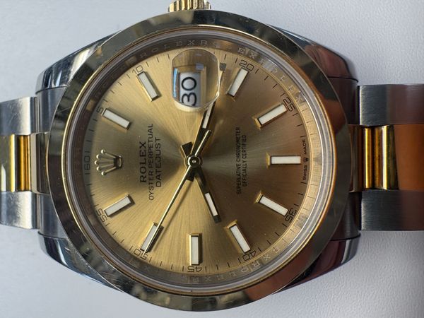 2023 Rolex Datejust 41MM Champagne Dial Two-Tone Oyster Bracelet (126303)