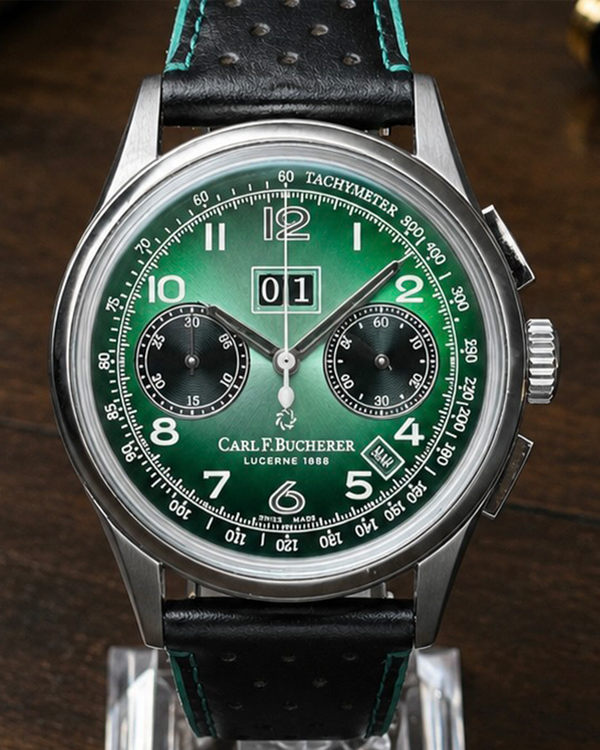 No Reserve - 2025 Carl F. Bucherer Heritage Bicompax Annual Hometown "Beijing" L.E. 41MM Green Dial Leather Strap (00.10803.08.92.91)