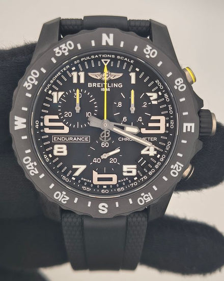 2026 Breitling Endurance Pro 44MM Quartz Black Dial Rubber Strap (X82310E51B1S2)