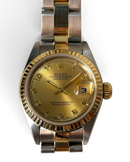 1994 Rolex Lady-Datejust 26MM Champagne Dial Two-Tone Oyster Bracelet (69173)