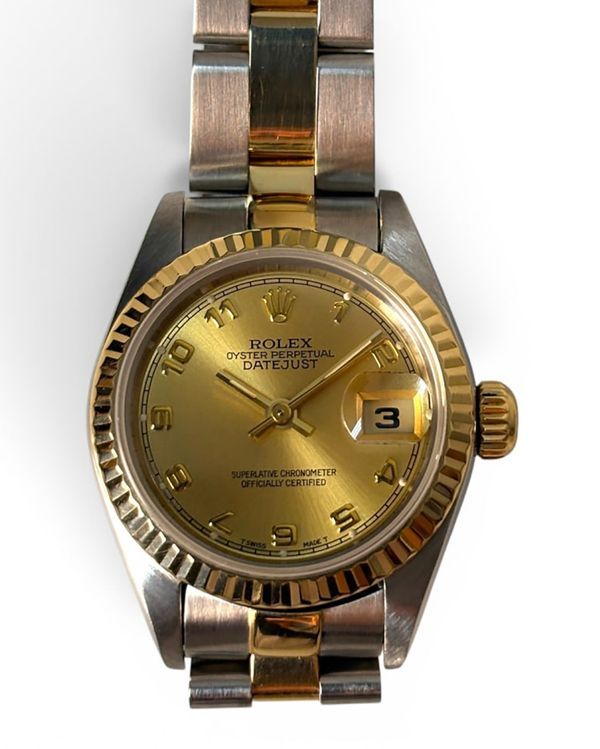 1994 Rolex Lady-Datejust 26MM Champagne Dial Two-Tone Oyster Bracelet(69173)