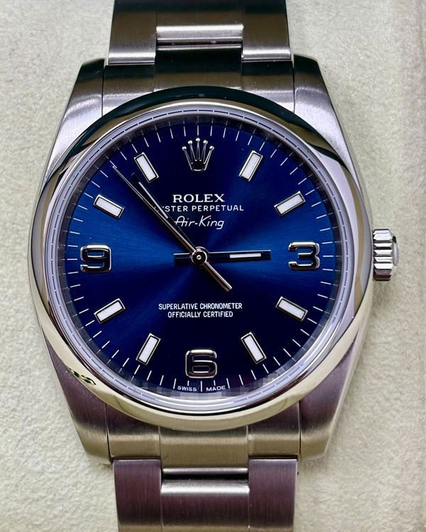 Rolex Air-King 34MM Blue Dial Oyster Bracelet (114200)