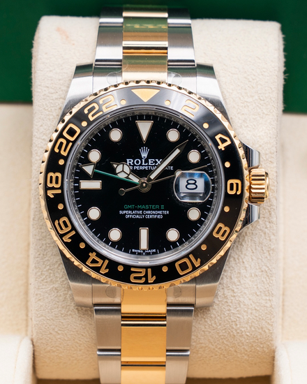 Rolex GMT-Master II 40MM Black Dial Two-Tone Oyster Bracelet (116713LN)