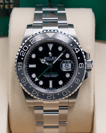 2026 Rolex GMT-Master II "Bruce Wayne" 40MM Black Dial Oyster Bracelet (126710GRNR)