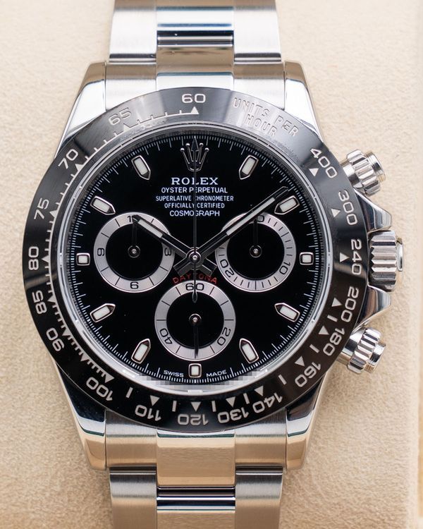 2016 Rolex Cosmograph Daytona 40MM Black Dial Oyster Bracelet (116500LN)