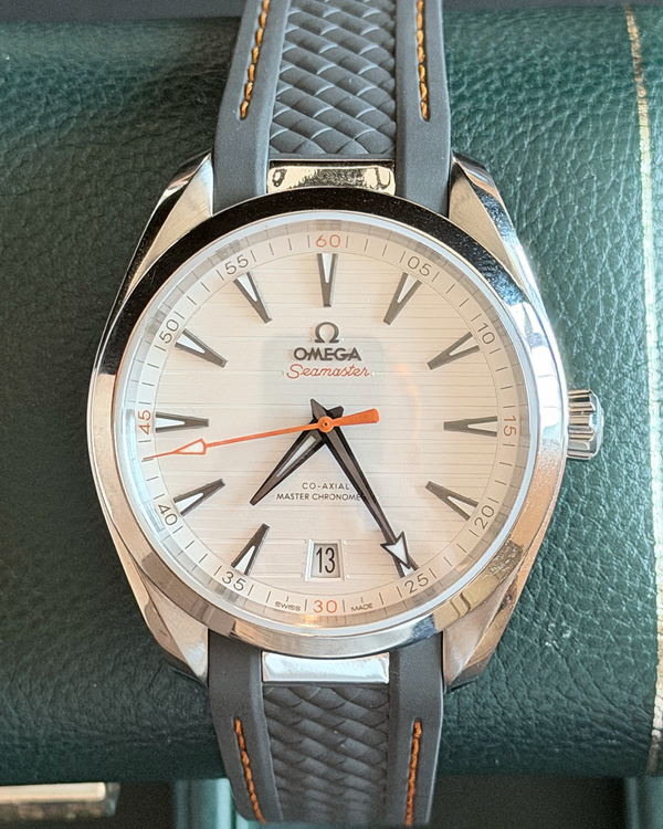 2025 Omega Seamaster Aqua Terra 41MM Silver Dial Rubber Strap (22012412102002)