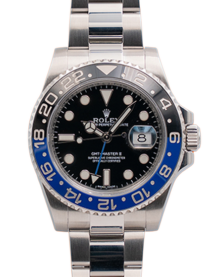 2014 Rolex GMT-Master II "Batman" 40MM Black Dial Oyster Bracelet (116710BLNR)