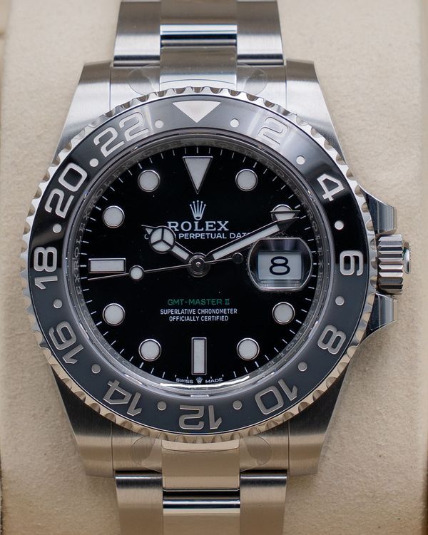 2026 Rolex GMT-Master II "Bruce Wayne" 40MM Black Dial Oyster Bracelet (126710GRNR)