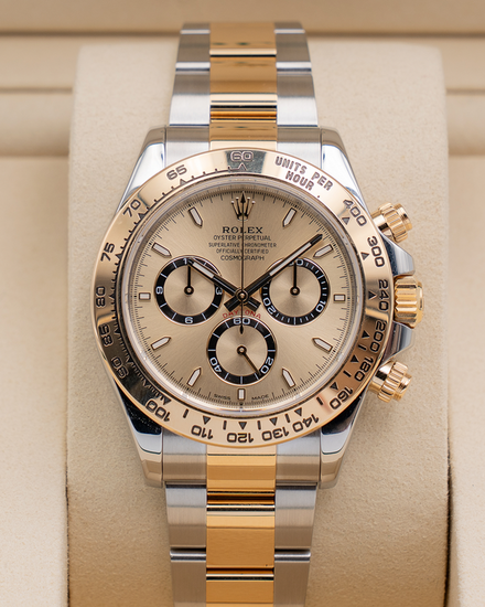 2025 Rolex Cosmograph Daytona 40MM Champagne Dial Two-Tone Oyster Bracelet (126503)