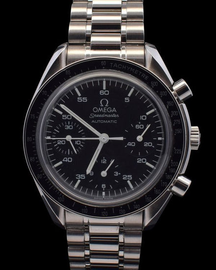 Omega Speedmaster Reduced 39MM Black Dial Steel Bracelet (3510.50.00)