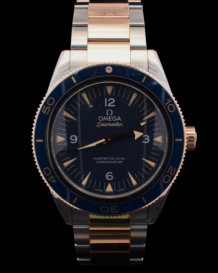 Omega Seamaster 300 41MM Blue Dial Two-Tone Titanium Bracelet (233.60.41.21.03.001)