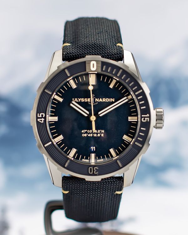 2024 Ulysse Nardin Diver L.E. 42MM Blue Dial Textile Strap (8163-175/93)