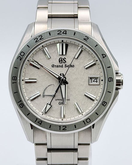 2026 Grand Seiko Evolution 9 GMT "Mistflake" 41MM Silver Dial Titanium Bracelet (SBGE285)
