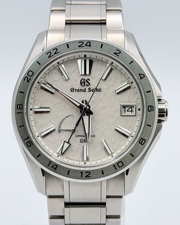 2026 Grand Seiko Evolution 9 GMT "Mistflake" 41MM Silver Dial Titanium Bracelet (SBGE285G)
