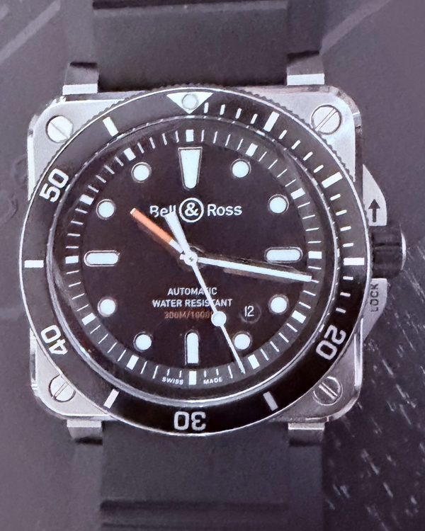 2021 Bell & Ross BR 03-92 Diver 42MM Black Dial Rubber Strap (BR0392-D-BL-ST/SRB)