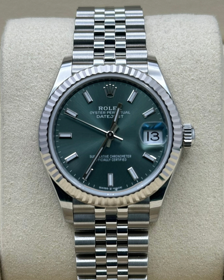 2026 Rolex Datejust 31MM Green Dial Super Jubilee Bracelet (278274)