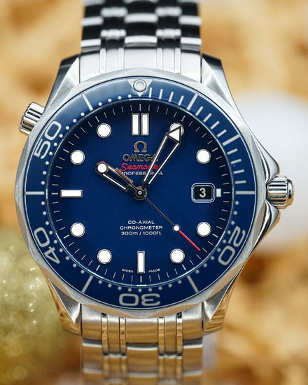 No Reserve - 2020 Omega Seamaster Diver 300M 41MM Blue Dial Steel Bracelet (212.30.41.20.03.001)