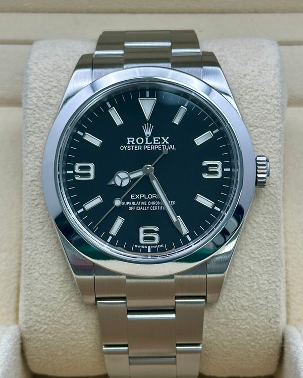2016 Rolex Explorer 39MM Black Dial Oyster Bracelet (214270)