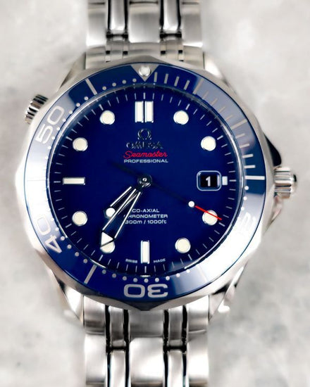 No Reserve - 2019 Omega Seamaster Diver 300M 41MM Blue Dial Steel Bracelet (212.30.41.20.03.001)
