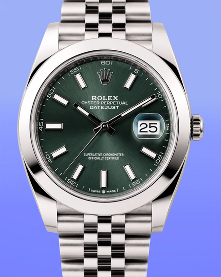 No Reserve - 2025 Rolex Datejust II 41MM Slate Dial Jubilee Bracelet (126300)