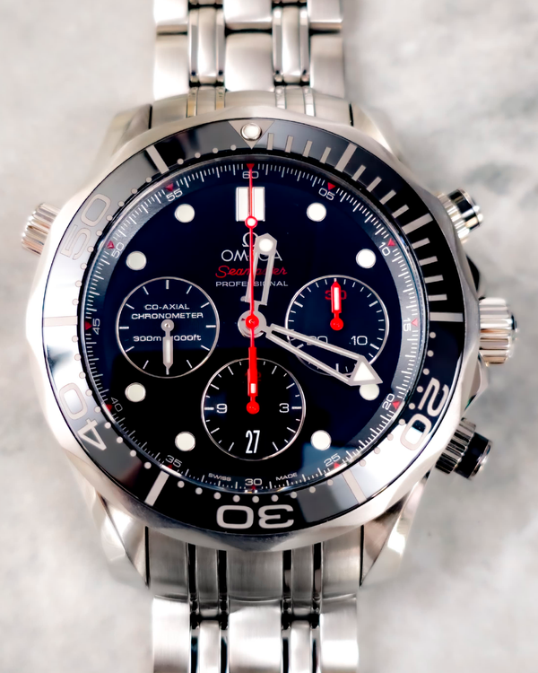 No Reserve - 2024 Omega Seamaster Diver 300M 44MM Black Dial Steel Bracelet (212.30.44.50.01.001)