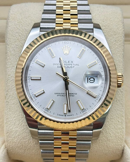 2025 Rolex Datejust 41MM Silver Dial Two-Tone Jubilee Bracelet (126333)