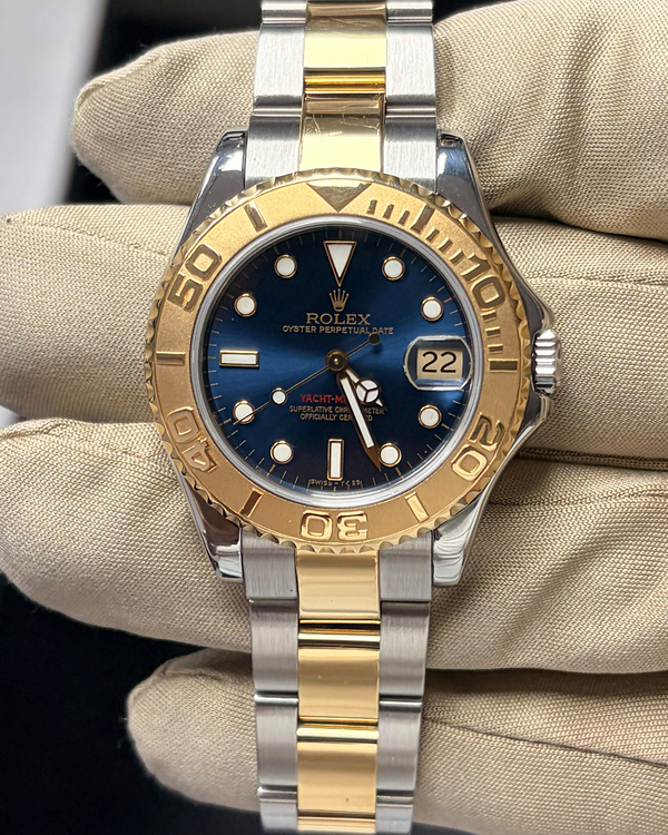 1997 Rolex Yacht-Master 35MM Blue Dial Two-Tone Oyster Bracelet (68623)