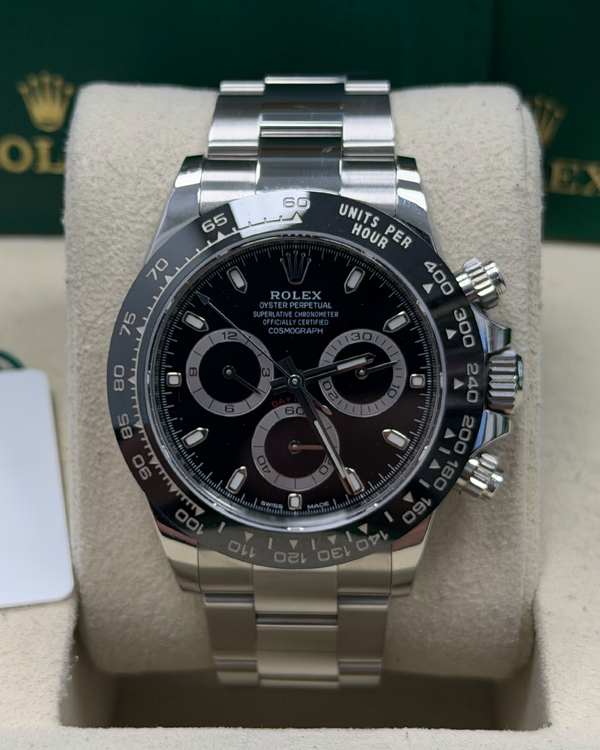 2021 Rolex Cosmograph Daytona 40MM Black Dial Oyster Bracelet (116500LN)
