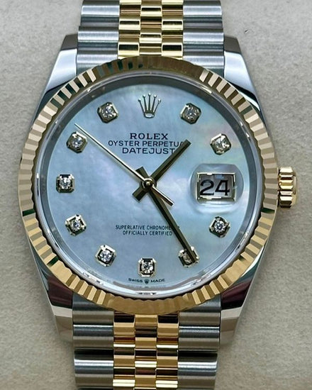 2026 Rolex Datejust 36MM Mother of Pearl Dial Two-Tone Jubilee Bracelet (126233)