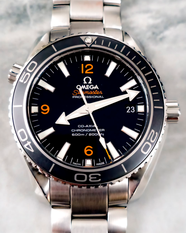 No Reserve - 2016 Omega Seamaster Planet Ocean 600M 42MM Black Dial Steel Bracelet (232.30.42.21.01.003)