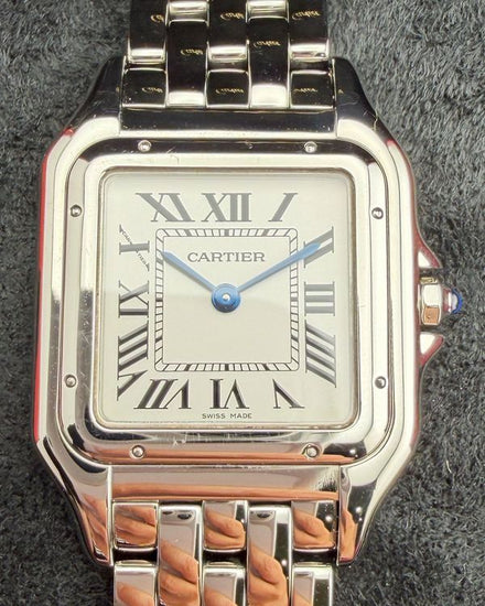 2019 Cartier Panthère De Cartier 27MM Quartz White Dial Steel Bracelet (WSPN0007)