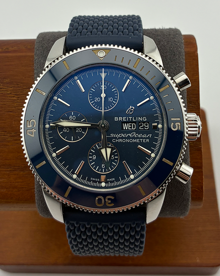 Breitling Superocean Heritage II 44MM Blue Dial Rubber Strap (A13313161C1S1)