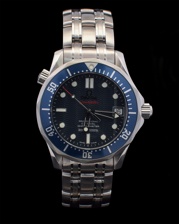 2009 Omega Seamaster Diver 300M 41.5MM Blue Dial Steel Bracelet (2222.80)