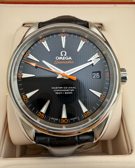 2021 Omega Seamaster Aqua Terra 41.5MM Black Dial Leather Strap (231.12.42.21.01.002)