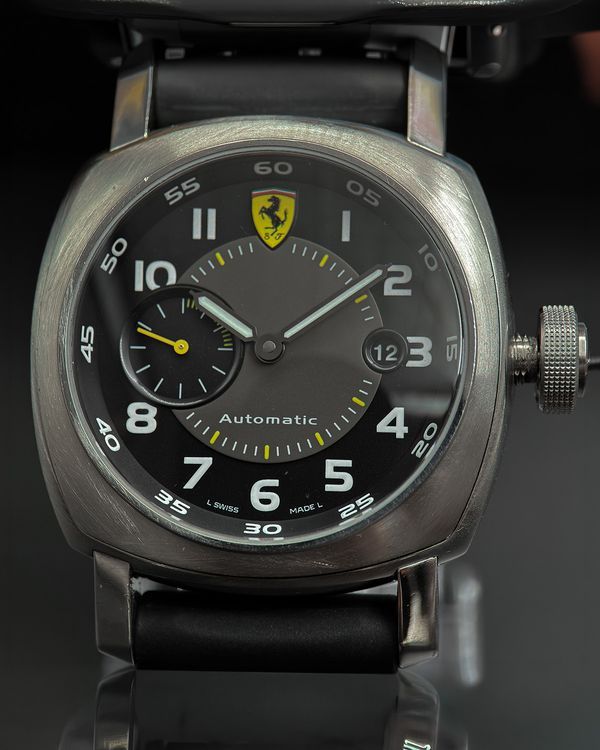 Panerai Ferrari Scuderia 45MM Black Dial Rubber Strap (FER00002)
