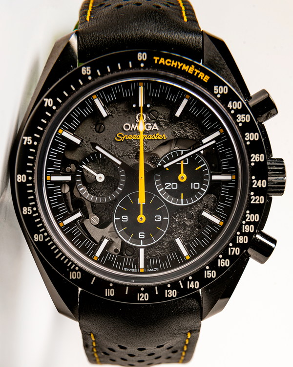 No Reserve - 2021 Omega Speedmaster Dark Side of the Moon "Apollo 8" 44.25MM Black Dial Leather Strap (311.92.44.30.01.001)