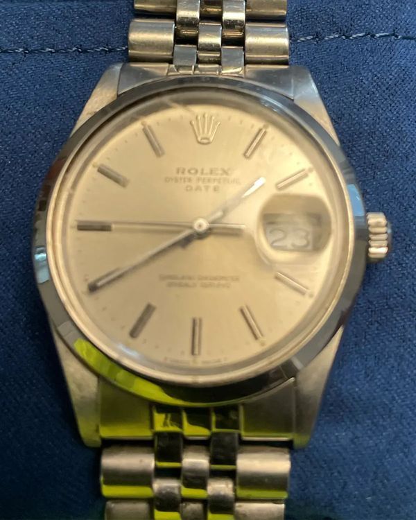 Rolex Oyster Perpetual Date 34MM Champagne Dial Jubilee Bracelet (15000)