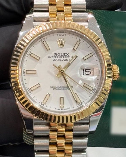 2023 Rolex Datejust 41MM White Dial Two-Tone Jubilee Bracelet (126333)