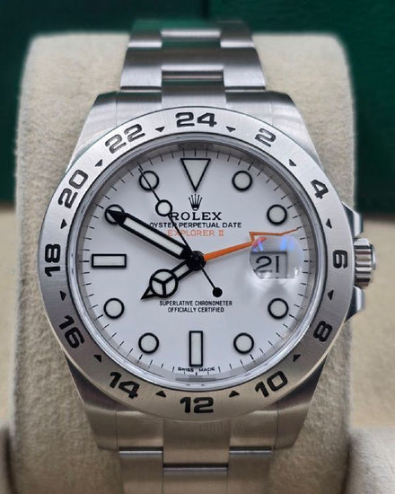 2017 Rolex Explorer II "Polar" 42MM White Dial Steel Bracelet (216570)