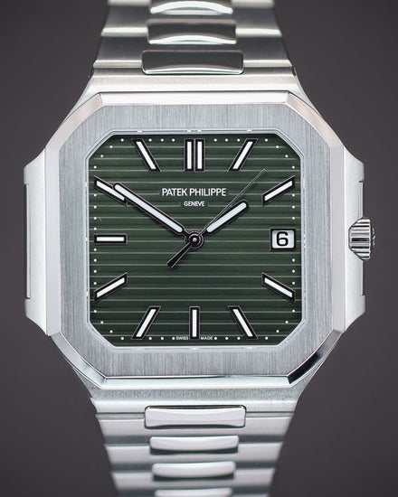 2025 Patek Philippe Cubitus 45MM Green Dial Steel Bracelet (5821/1A-001)