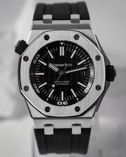 2019 Audemars Piguet Royal Oak Offshore Diver 42MM Black Dial Rubber Strap (15710ST.OO.A002CA.01)